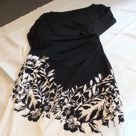 Womens Like NEW RALPH LAUREN Black & White Dress Size 10 - Picture 5 of 15